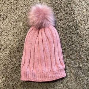 Pink winter hat